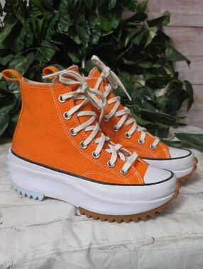 Converse Run Star Hike Sunblocked Total Orange Sole Men 5.5/Women 7